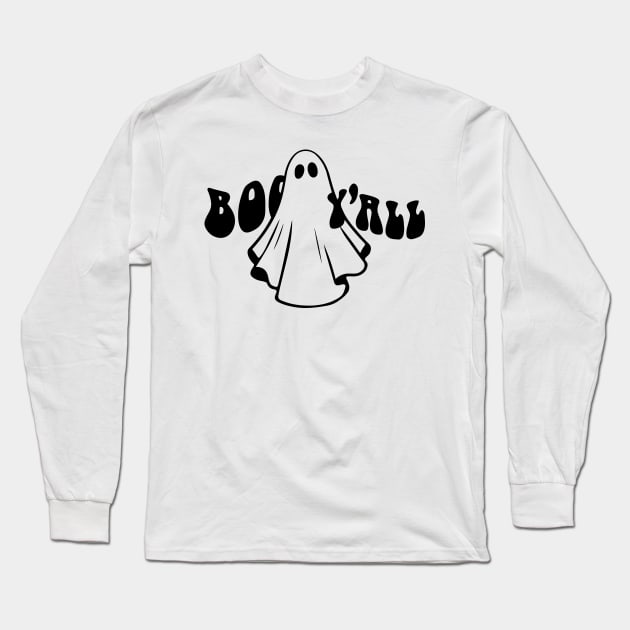 Boo Y'all  Halloween Long Sleeve T-Shirt by styleandlife